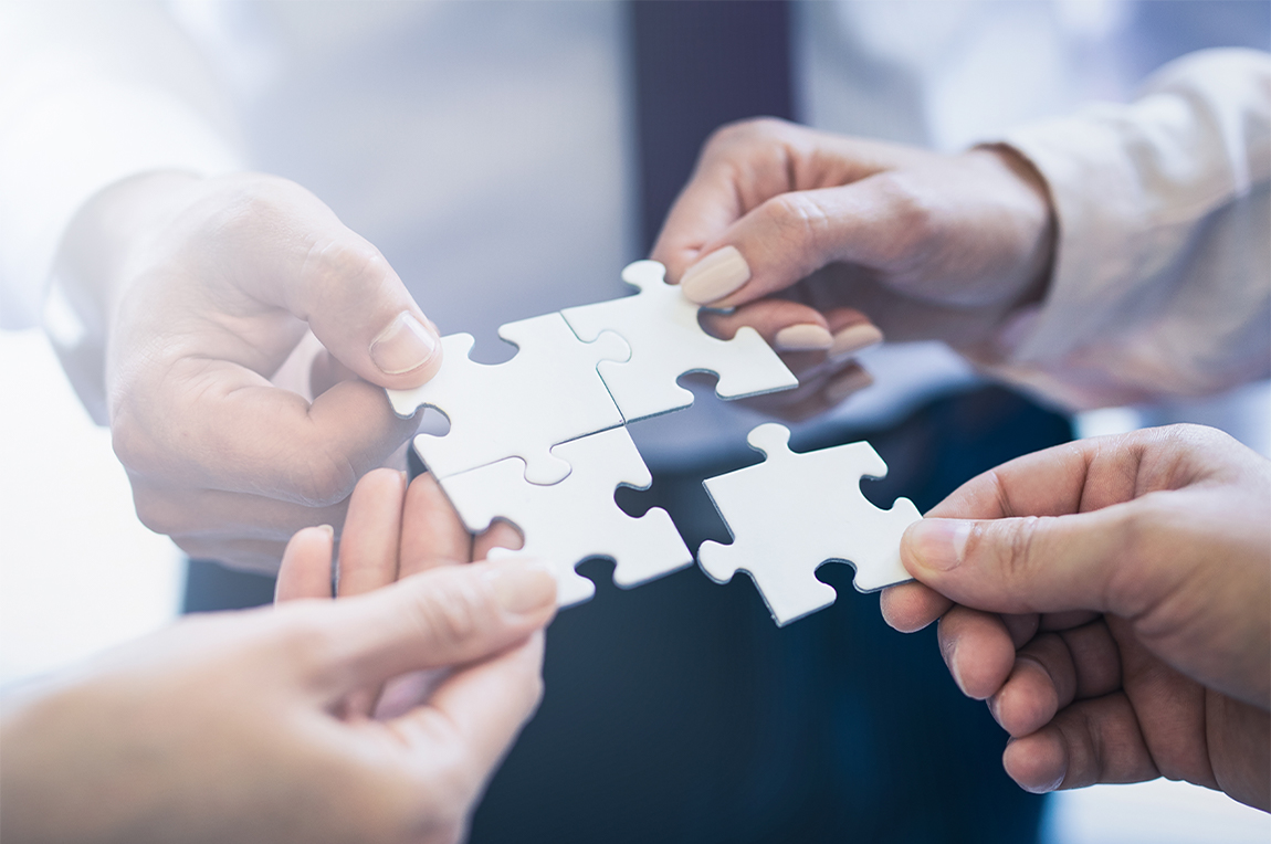 business support services puzzle pieces